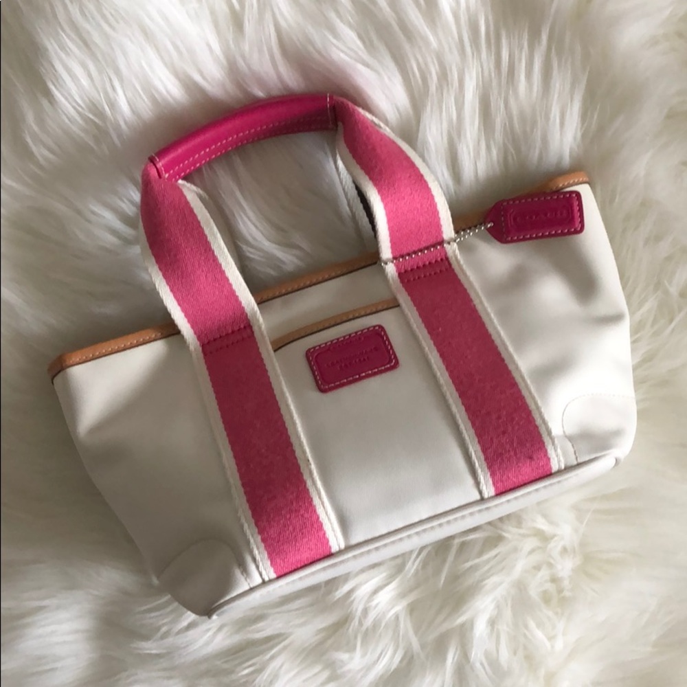 White Summer Coach Handbag
